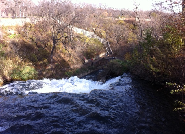 Minnehaha Falls, showing water flow before the drought