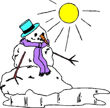 melting snowman