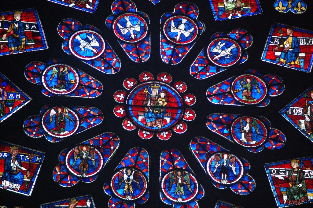 rose window at chartres