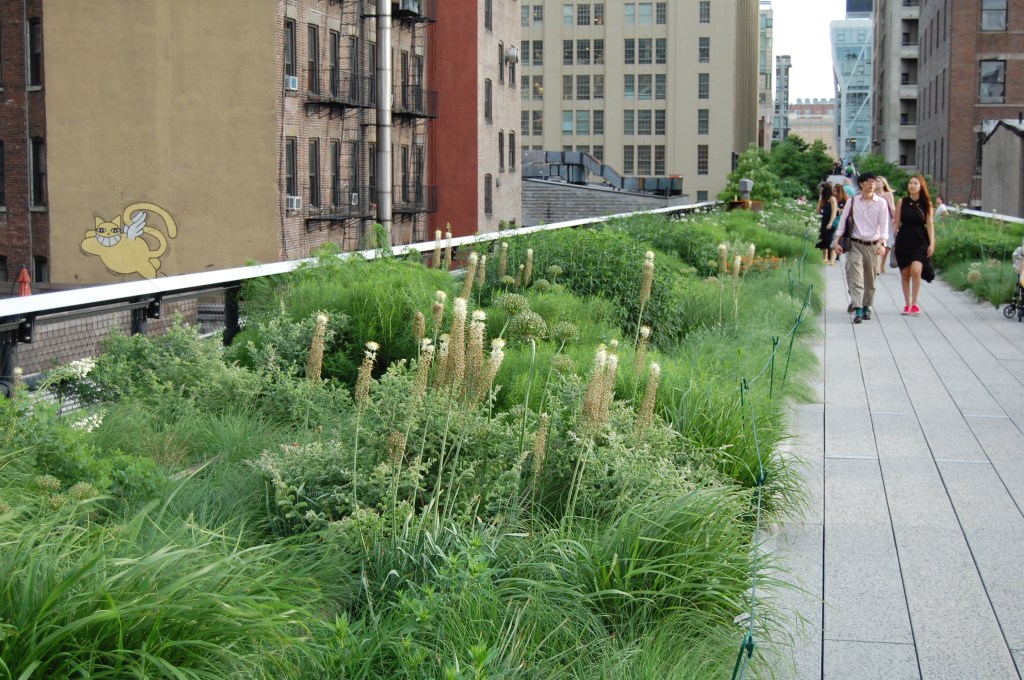 The High Line in New York City is one of the gardens Piet Oudolf helped design.
