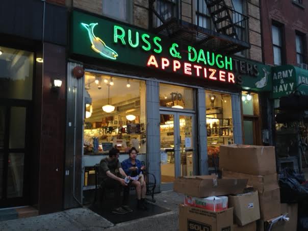 Russ and Daughters. Motto: "Appetizing Since 1914".