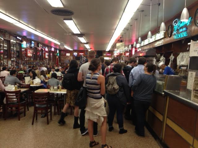 Waiting for a table.