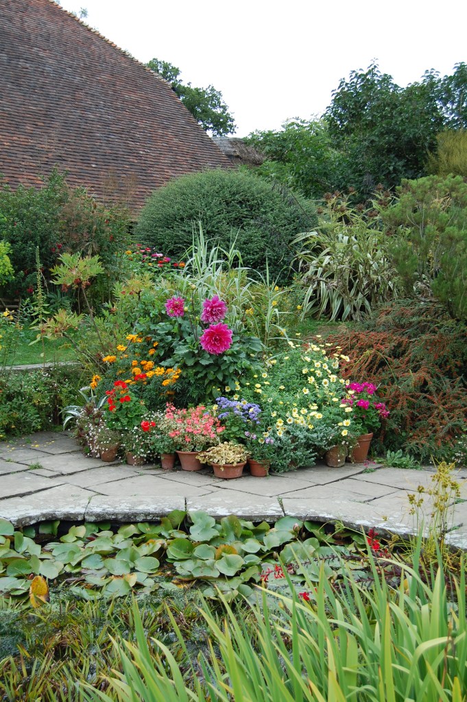 A grouping of containers at Great Dixter. As a combination, it is more than the sum of its parts.