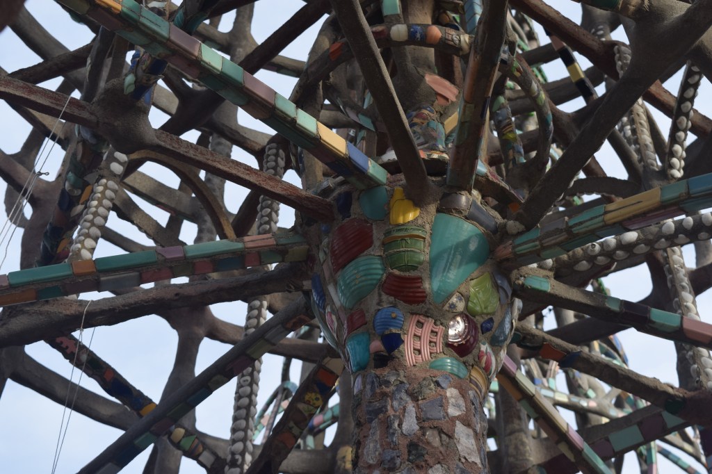 View from the bottom of a tower.