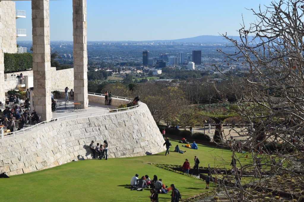 Looking towards Los Angeles from the Getty Center.