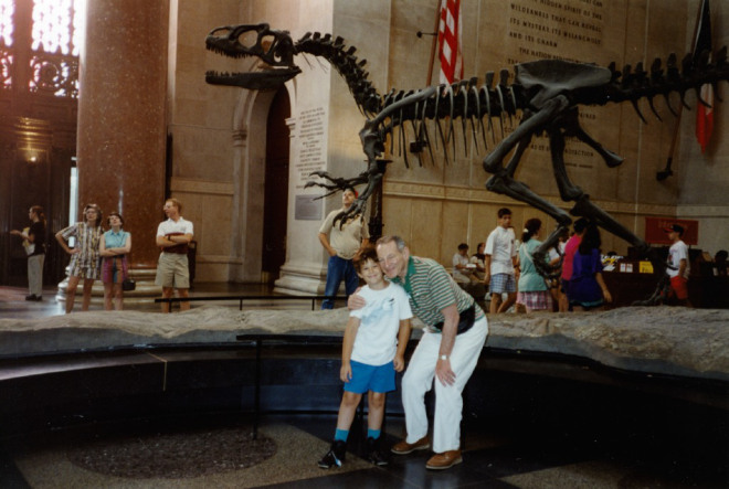 Dad and Daniel at the Museum of Natural History. This picture is from around 1995.