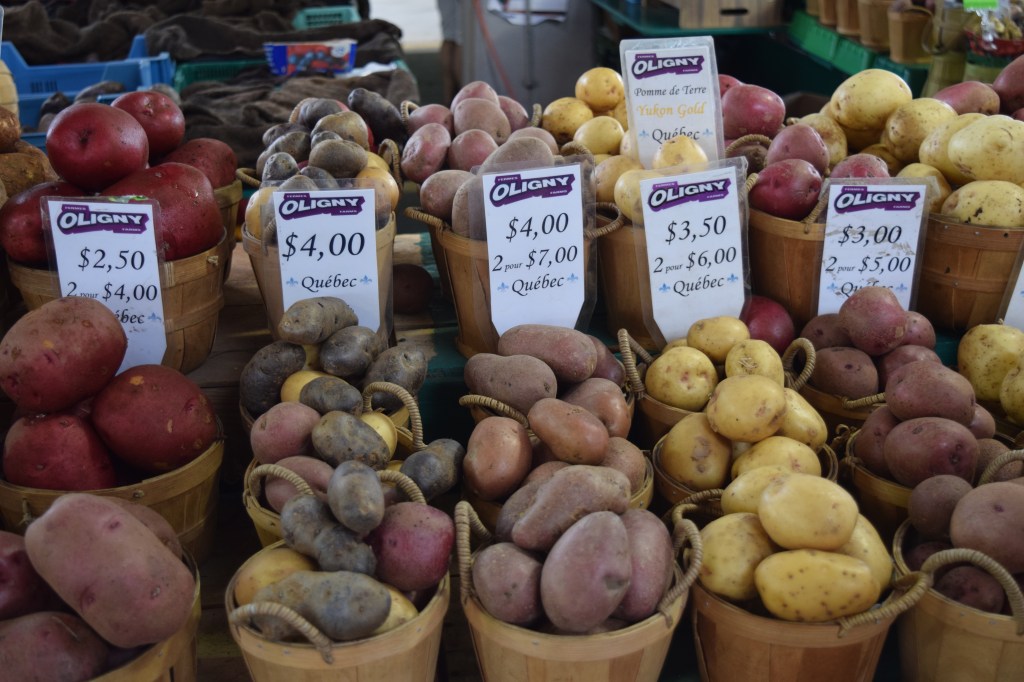 At the Jean-Talon Market in Montreal.