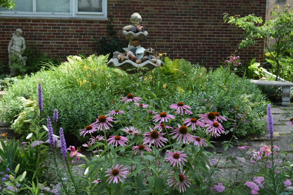 Veronica's garden, see from the sidewalk.