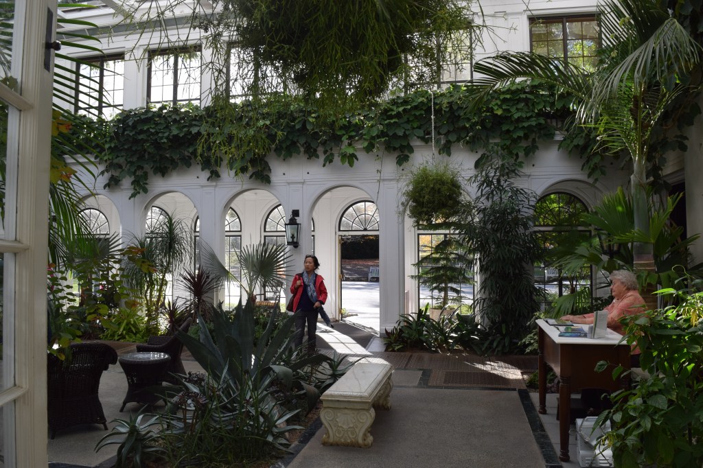 The atrium at the Peirce-Du Pont House.